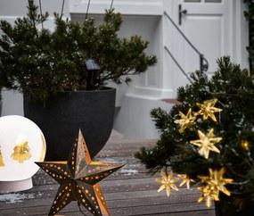 Solárna svietiaca sklenená guľa