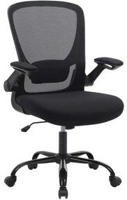 SONGMICS kancelárska stolička, ergonomická počítačová stolička, čierna