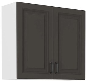 Kuchynská skrinka STILO grafit mat/biely 80g-72 2f