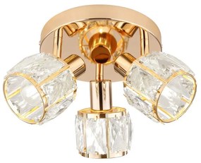 Bodové svietidlo DUBAI 3xE14/40W/230V pr. 36 cm rose gold