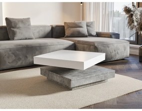 Konferenčný stôl TIMO biely/sivý betón