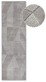 Sivý ručne tkaný vlnený behúň 80x250 cm Ursule – Villeroy&amp;Boch