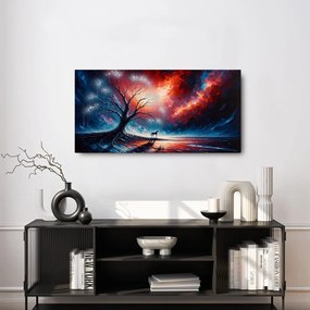 Obraz mystický strom života a kôň