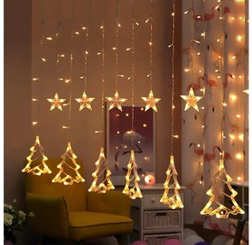 Brilagi - LED Vianočný vonkajší záves 138xLED/8 funkcií 5m IP44 teplá biela