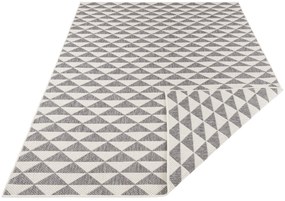 NORTHRUGS - Hanse Home koberce Kusový koberec Twin Supreme 103766 Grey / Cream – na von aj na doma - 80x150 cm
