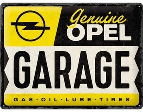 Plechová ceduľa Opel - Garage, (40 x 30 cm)