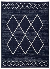 Tmavomodrý vonkajší koberec Universal Elba, 80 x 150 cm
