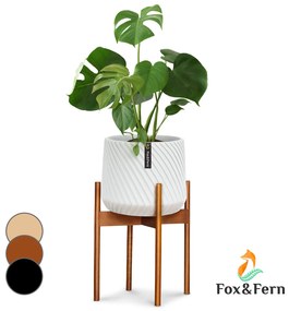 Zeist, stojan na rastliny, 2 výšky, kombinovateľný, zásuvný dizajn, prírodný