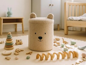 CH Taburetka s úložným priestorom Macko - béžová