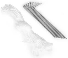 MultiGarden Skladací 3-panelový paraván, zástena 167x164 cm - sivá MultiGarden