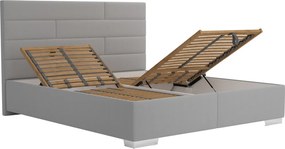 Posteľ Windy 180x200 cm, svetlo šedá tkanina