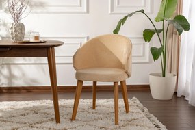 Súprava jedálenských stoličiek Bentley Beige and Dark Oak, 2 ks