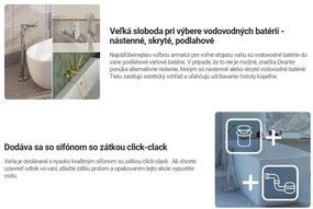 Deante Arnika, akrylátová voľne stojaca vaňa 170x72 cm, biela, DEA-KDA_017W