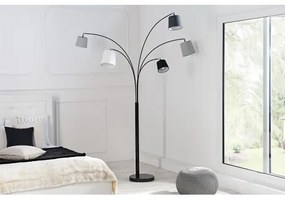 Stojaca lampa 36398 Čierna, šedá, biela  - Komfort-nábytok