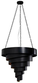 Spiral Catch visiaca lampa čierna Ø76 cm