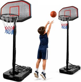LEAN Sport Basketbalový kôš – prenosný nastaviteľný stojan 190–250 cm CDB-003A