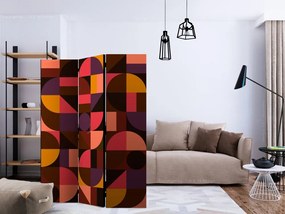 Artgeist Paraván - Geometric Mosaic (Red) [Room Dividers]