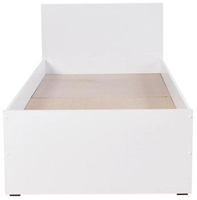 Jednolôžková posteľ 90 cm Vobima 1 (biela) (s roštom). Vlastná spoľahlivá doprava až k Vám domov. 1094823