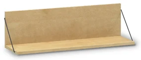 Polica závesná 80 x 23 x 23 cm, divoká hruška