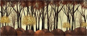 Obraz - Dekoratívne les (120x50 cm)