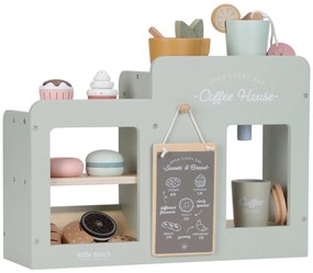 Kávovar drevený veľký s príslušenstvom Coffee House
