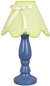 Candellux Tabel Lamp LOLA Blue 1X40W E14 Shade Pistachio 41-84361