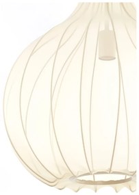 Béžové závesné svietidlo s textilným tienidlom ø 50 cm Elati – Light &amp; Living