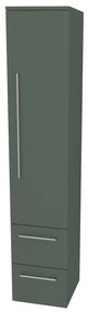 Mereo Bino, kúpeľňová skrinka vysoká 163 cm, pravá, Multidecor, Zelená Verde, MER-CN698ZEV1