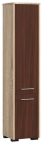 Kúpelňová skrinka Fulgor 2D 140 (dub sonoma + wenge). Vlastná spoľahlivá doprava až k Vám domov. 1117558