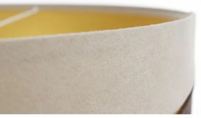 Luster na lanku SWING 1xE27/60W/230V hnedá/béžová/zlatá