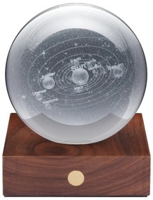 Tmavohnedá svetelná dekorácia na USB Amber – Gingko