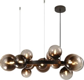 Brilagi - LED luster na lanku MILLA 15xG9/3W/230V hnedá/dymová hnedá