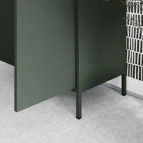 Šatníková skriňa FLAVIO, 800 x 1850 x 450 mm, Modern: fľaškovo zelená farba