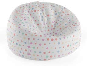Sablio Sedací vak Cocoon Různě barevné puntíky - 115 x 75 cm x 45 cm