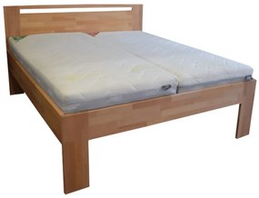Oak´s Buková postel Duos 2,5 cm masiv cink - 200x200 cm