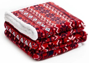 Deka SEGA vianočná, červená 866048