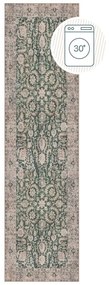 Zelený prateľný behúň 60x230 cm Beau Floral – Flair Rugs
