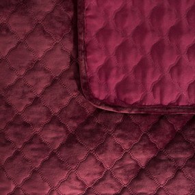 Dekorstudio Zamatový prehoz na posteľ VELVET3 v bordovej farbe Rozmer prehozu (šírka x dĺžka): 170x210cm