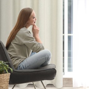 ZÁVES NA KRÚŽKOCH LIDIA 140X250 CM PRÍRODNÁ