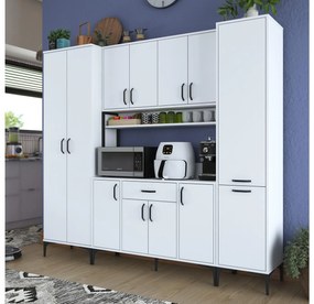 Set kuchynských skriniek Bisaka 4 (biela). Akcia -19%. Vlastná spoľahlivá doprava až k Vám domov. 1094300