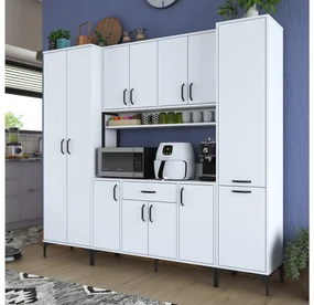 Set kuchynských skriniek Bisaka 4 (biela). Vlastná spoľahlivá doprava až k Vám domov. 1094300