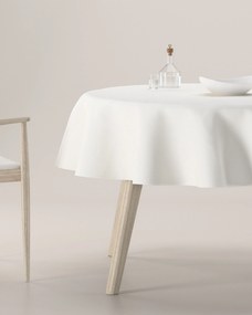 Obrus okrúhly farba produktu biela