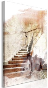 Artgeist Obraz - Secret Stairs (1 Part) Vertical Veľkosť: 20x30, Verzia: Na talianskom plátne
