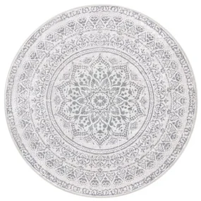 Koberec Boho-Stil sivý kruh