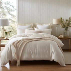 SATÉNOVÉ OBLIEČKY SATINLOVE EXCLUSIVE CIZGILI 140X200 CM, 1KS 70X80 CM KŔEMOVÉ