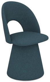 Čalúnené jedálenské kreslo v petrolejovej farbe Kalo – Makamii