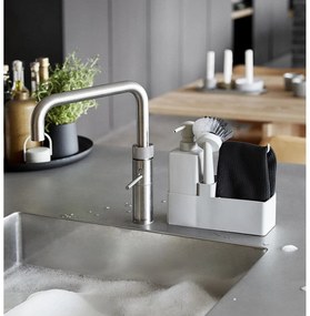 Svetlosivý plastový/silikónový stojan na umývacie prostriedky Singles – Zone