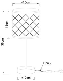 Globo 15228T - Stolná lampa KIDAL 1xE14/40W/230V