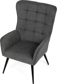 Relaxačné kreslo 315 GREY2, tmavosivá