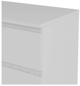 Biela nízka komoda 77x84 cm Nova – Tvilum